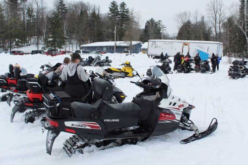 The Snow Road Snowmobile Club served up more than 200 breakfasts last Saturday. Photo/Craig Bakay